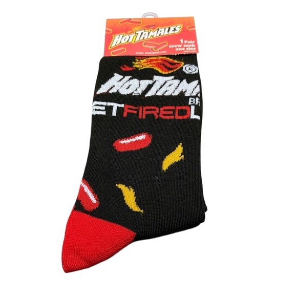 Hot Tamales Other - Hot Tamales Crazy Food Socks Unisex Men 8-12 Women 9-14 NWT Gift Fun 3/$20